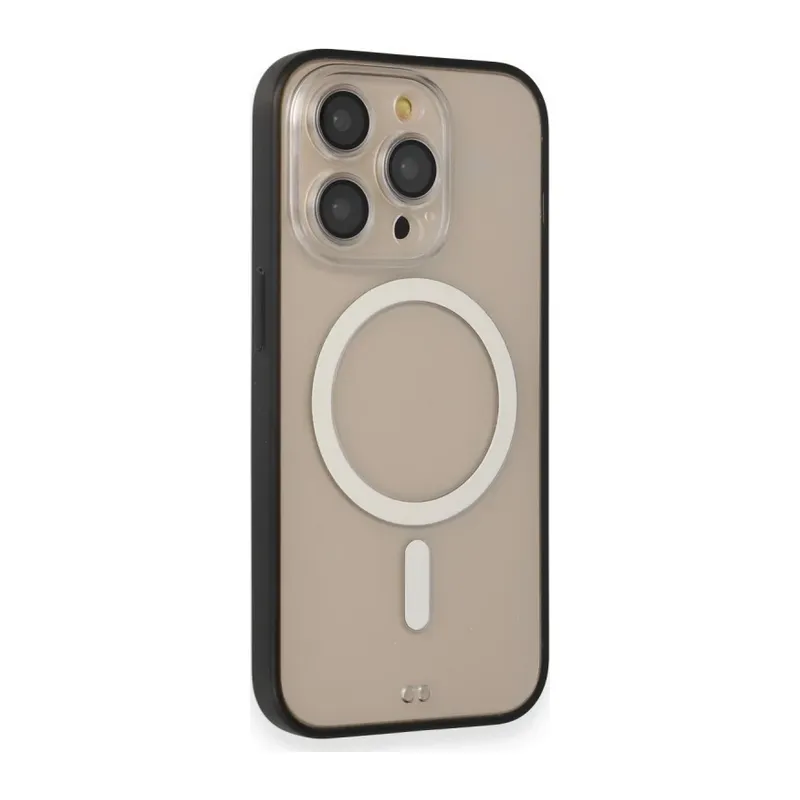 Apple iPhone 14 Pro Kılıf Grand Magneticsafe Kapak - Siyah