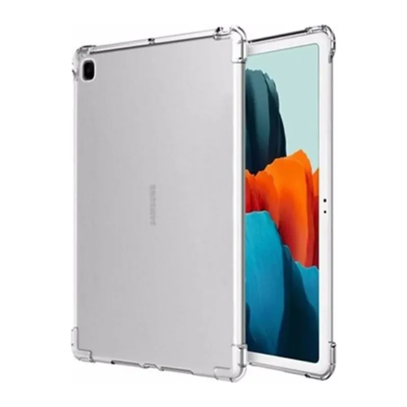 Samsung Galaxy P610 Tab S6 Lite 10.4 Kılıf Anti Shock Tablet Silikon - Şeffaf