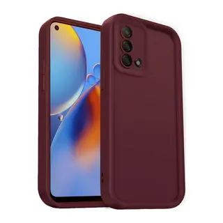 Oppo A74 4G Kılıf Viera Silikon - Bordo