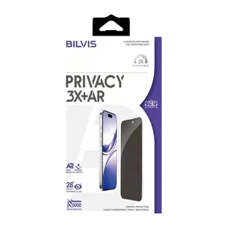 Apple iPhone 16 Pro Max Bilvis 3X AR Hayalet Cam Ekran Koruyucu - Siyah