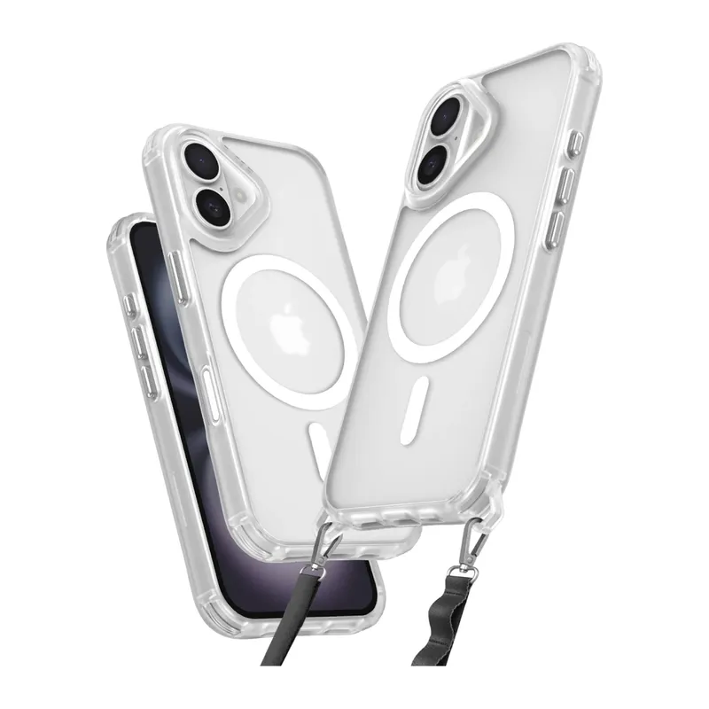 Apple iPhone 16 Plus Kılıf Enka Magsafe Silikon Kılıf - Şeffaf
