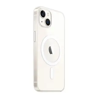 Apple iPhone 15 Plus Kılıf Magneticsafe Şeffaf Silikon - Şeffaf
