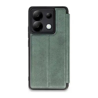 Xiaomi Redmi Note 13 Pro 5G Kılıf Flip Cover - Koyu Yeşil