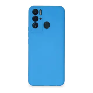Tecno Pova Neo Kılıf Nano içi Kadife Silikon - Mavi