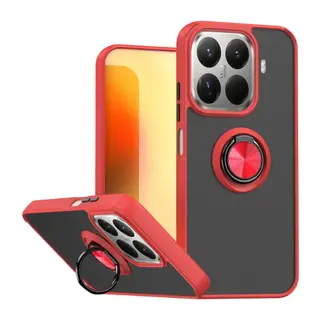 Xiaomi Mi 15T Pro Montreal Yüzüklü Silikon Kapak - Kırmızı