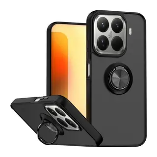 Xiaomi Mi 15T Pro Montreal Yüzüklü Silikon Kapak - Siyah