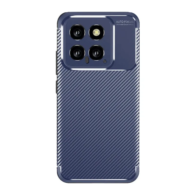 Xiaomi Mi 14T Kılıf Auto Focus Karbon Kapak - Lacivert