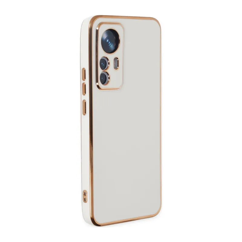 Xiaomi Mi 12T Pro Kılıf Volet Silikon - Beyaz