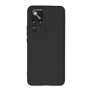 Xiaomi Mi 12T Pro Kılıf Nano içi Kadife Silikon - Siyah