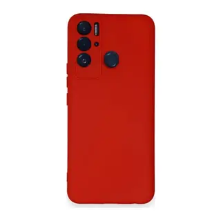 Tecno Pova Neo Kılıf Nano içi Kadife Silikon - Kırmızı