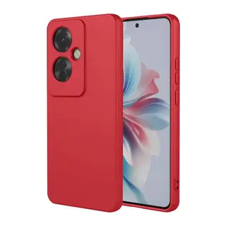 Oppo Reno 11F Kılıf First Silikon - Kırmızı