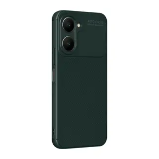 Vivo Y18 Kılıf Auto Focus Karbon Kapak - Koyu Yeşil