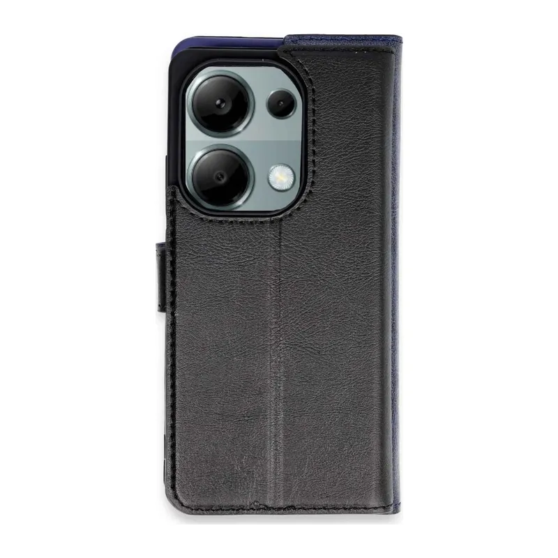Xiaomi Redmi Note 13 Pro 4G Kılıf Trend S Plus Kapaklı Kılıf - Siyah