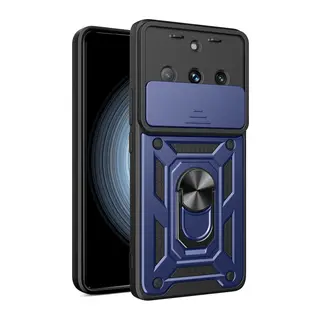 Realme 11 Pro Kılıf Pars Lens Yüzüklü Silikon - Lacivert