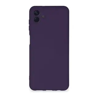 Samsung Galaxy A04 Kılıf Nano içi Kadife Silikon - Mor