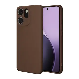 Oppo Reno 14F First Silikon - Kahverengi