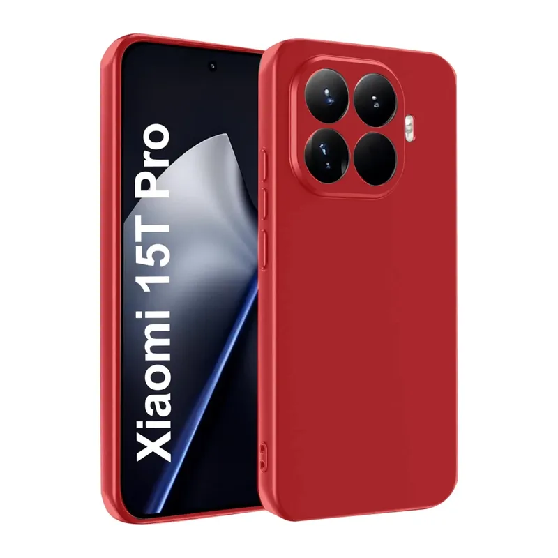 Xiaomi Mi 15T Pro First Silikon - Kırmızı
