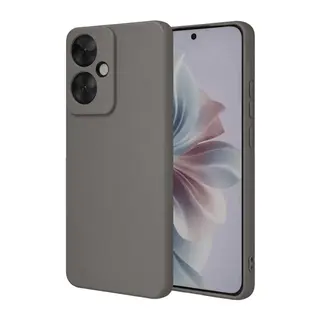 Oppo Reno 11F Kılıf First Silikon - Gri