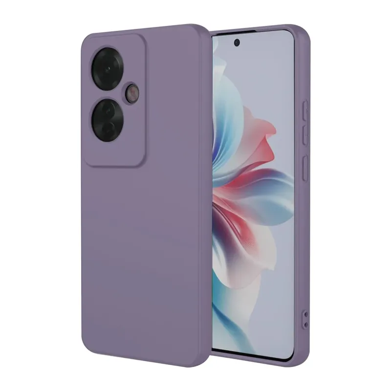 Oppo Reno 11F Kılıf First Silikon - Lila