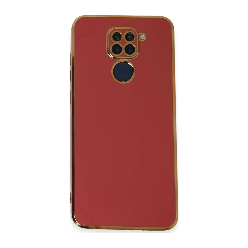 Xiaomi Redmi Note 9 Kılıf Volet Silikon - Kırmızı