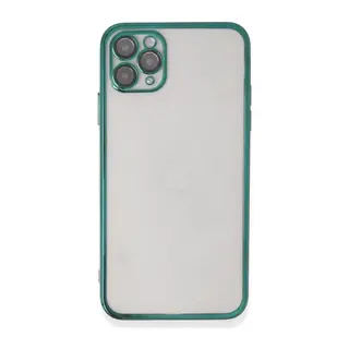 Apple iPhone 11 Pro Max Kılıf Razer Lensli Silikon - Yeşil