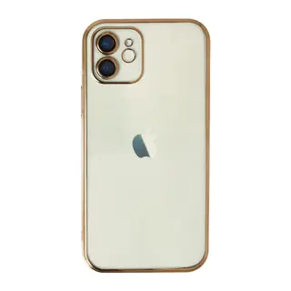 Apple iPhone 12 Kılıf Razer Lensli Silikon - Gold