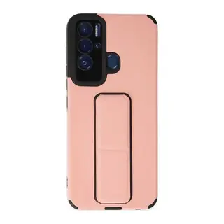 Tecno Pova Neo Kılıf Mega Standlı Silikon - Pudra