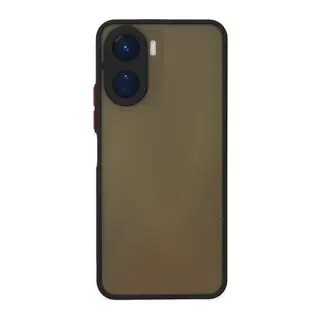 Vivo Y16 Kılıf Montreal Silikon Kapak - Siyah