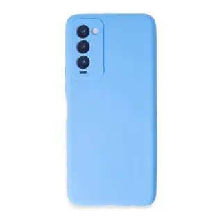 Tecno Camon 18 Kılıf First Silikon - Mavi