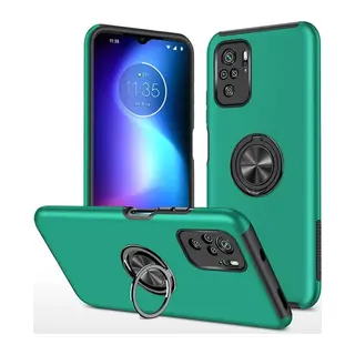 Xiaomi Poco F3 Kılıf Elit Yüzüklü Kapak - Yeşil