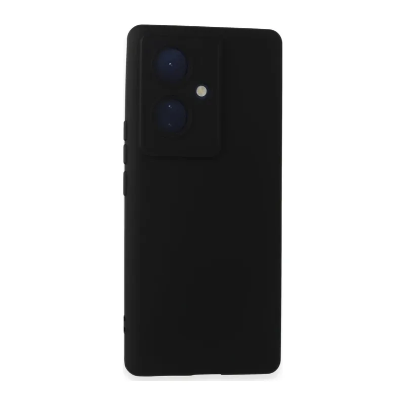 Vivo V29 Lite Kılıf Nano içi Kadife Silikon - Siyah