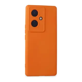 Vivo V29 Lite Kılıf Nano içi Kadife Silikon - Turuncu