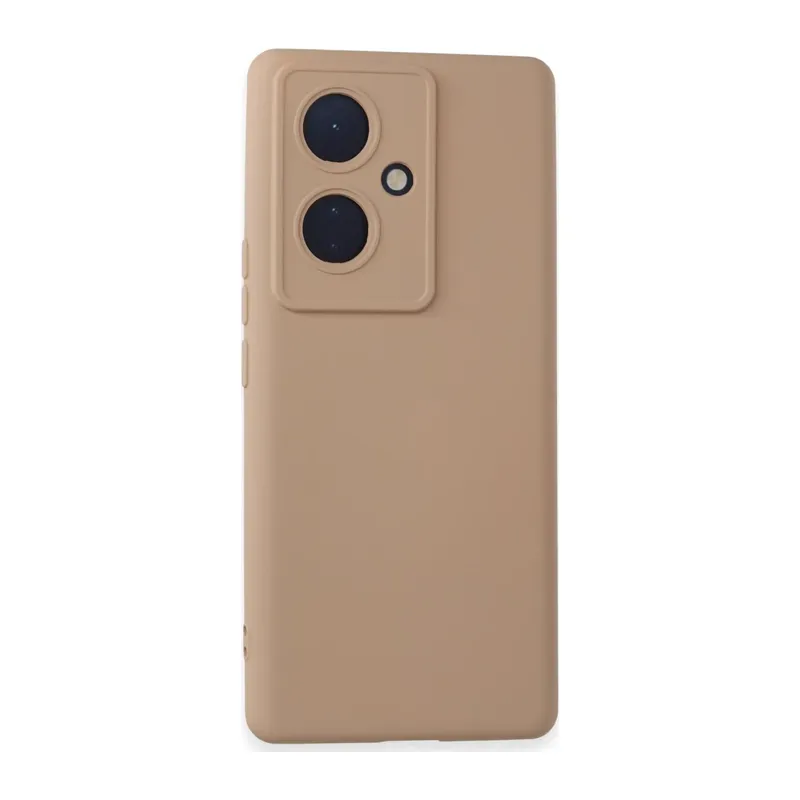 Vivo V29 Lite Kılıf Nano içi Kadife Silikon - Pudra