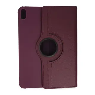 Apple iPad 2025 10.9 10.Nesil (A16) Kılıf 360 Tablet Deri Kılıf - Mürdüm