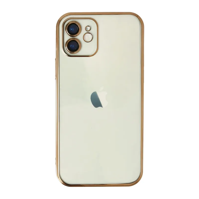Apple iPhone 11 Kılıf Razer Lensli Silikon - Gold