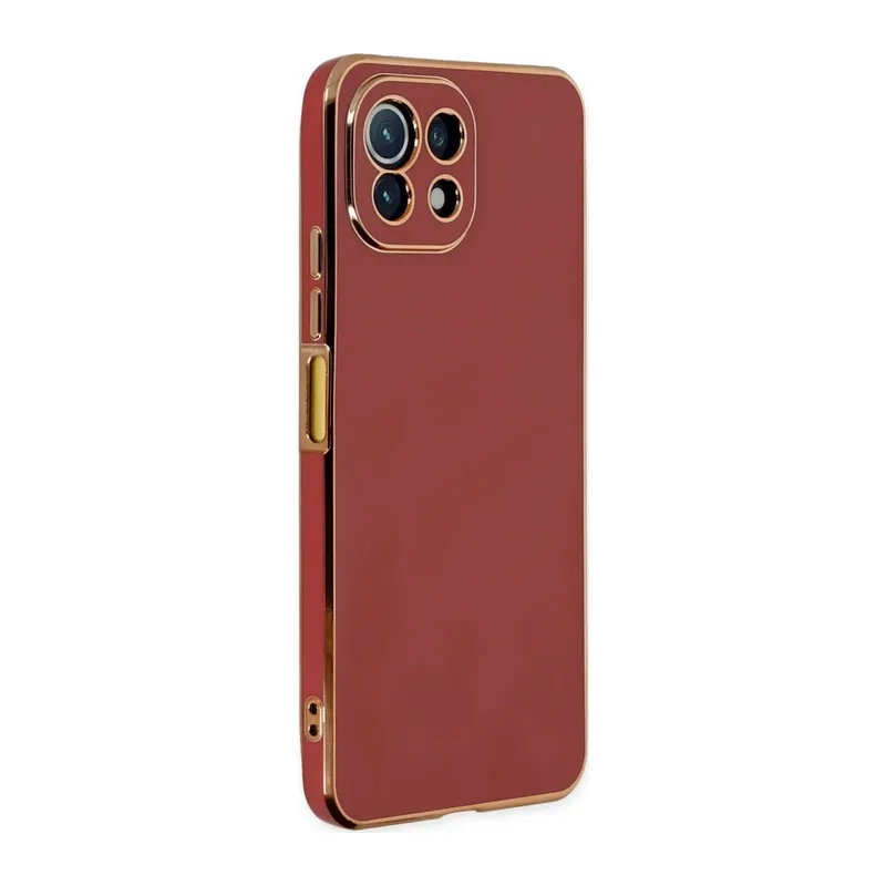Xiaomi Mİ 11 Lite Kılıf Volet Silikon - Kırmızı