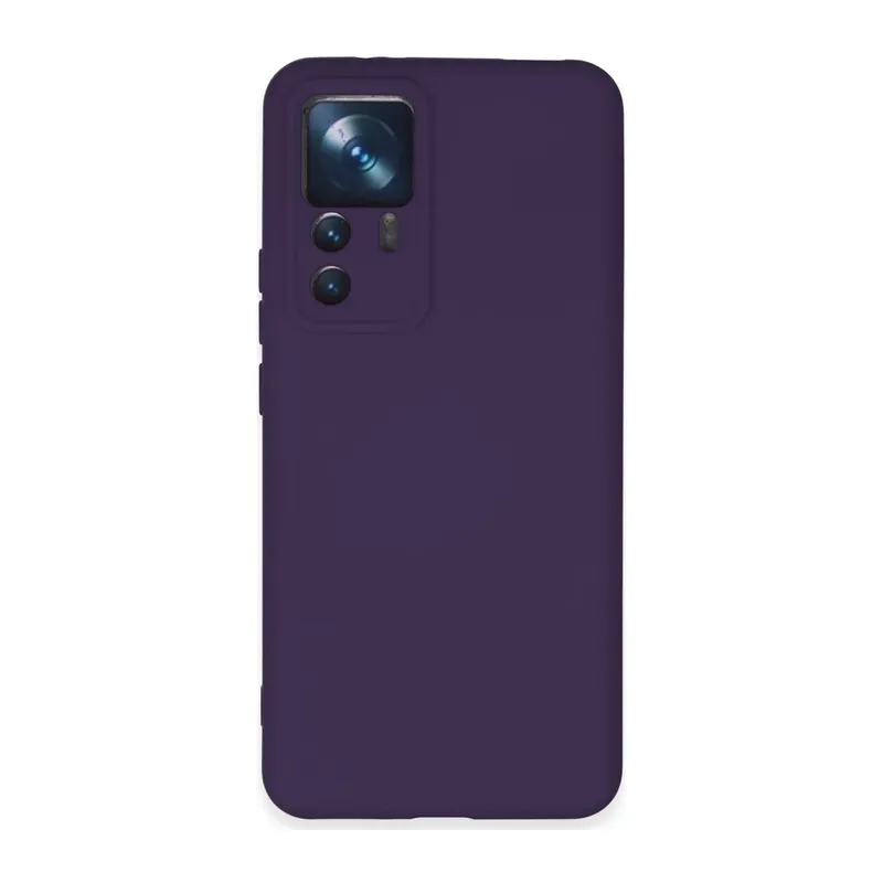Xiaomi Mi 12T Pro Kılıf Nano içi Kadife Silikon - Mor