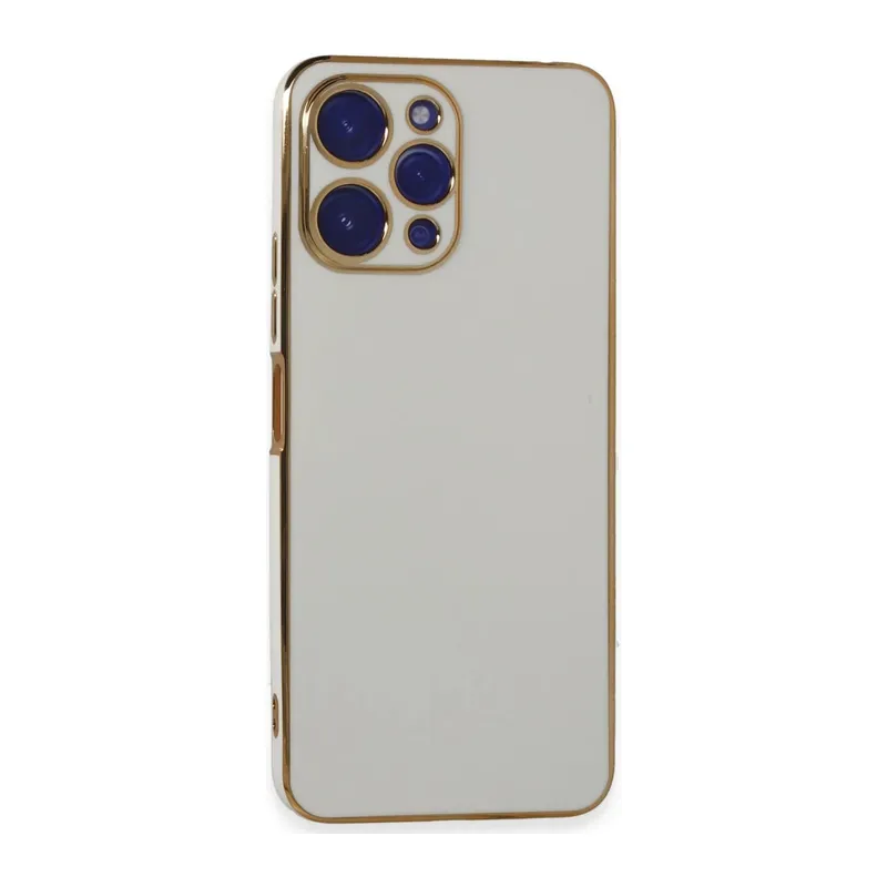 Xiaomi Poco M6 Pro 5G Kılıf Volet Silikon - Beyaz