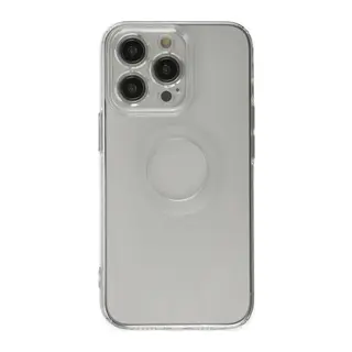 Apple iPhone 14 Pro Kılıf Santa Lens Silikon - Şeffaf