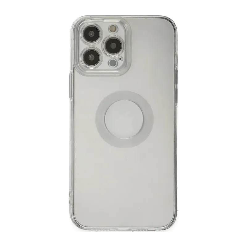 Apple iPhone 14 Pro Max Kılıf Santa Lens Silikon - Şeffaf