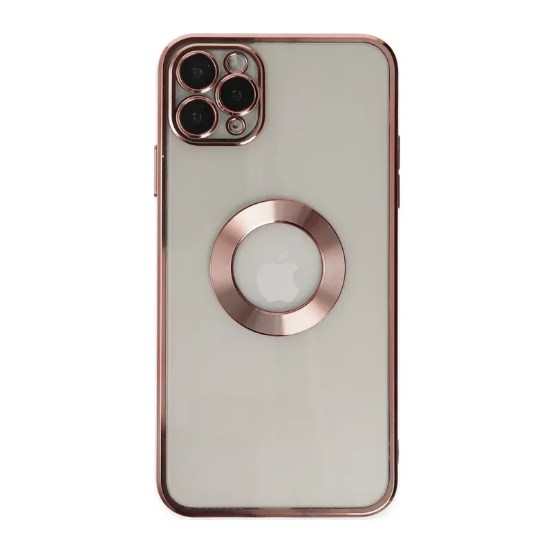 Apple iPhone 11 Pro Kılıf Slot Silikon - Rose Gold