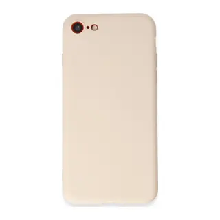 Apple iPhone 7 Kılıf First Silikon - Krem