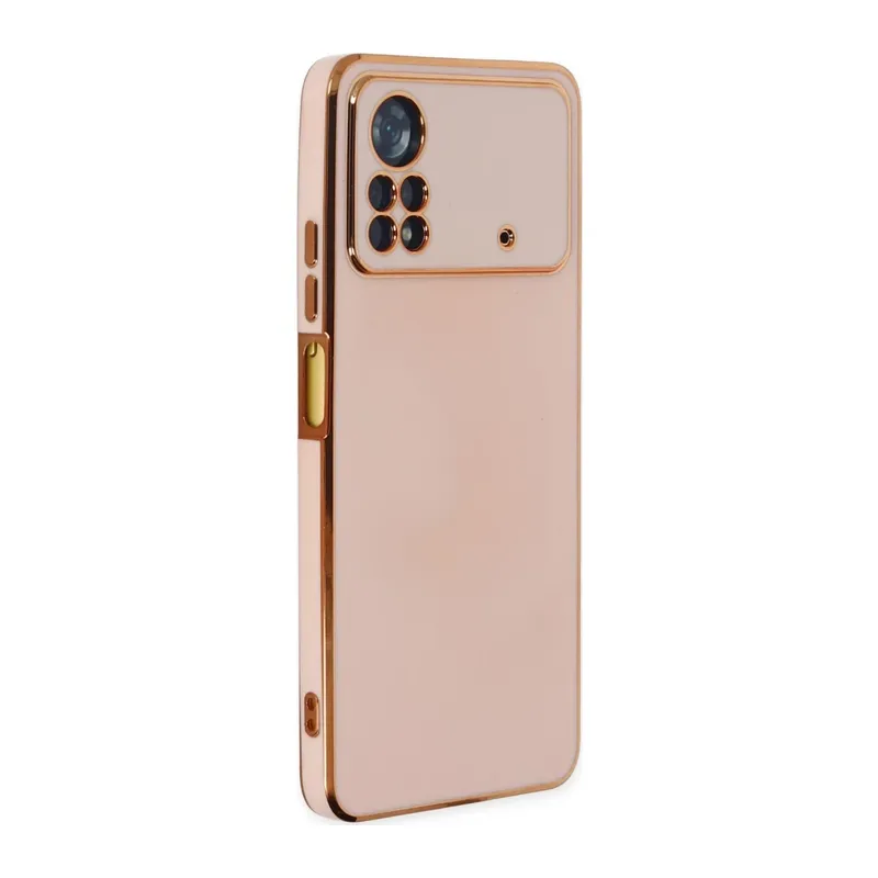 Xiaomi Poco X4 Pro 5G Kılıf Volet Silikon - Pembe