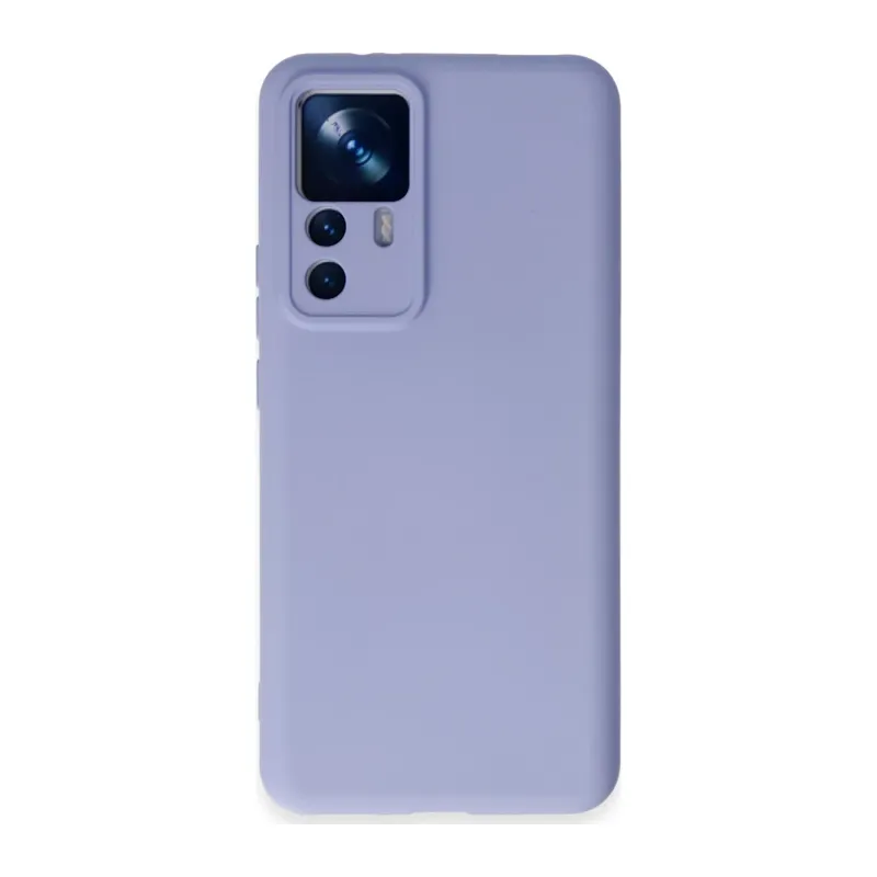 Xiaomi Mi 12T Pro Kılıf Nano içi Kadife Silikon - Lila