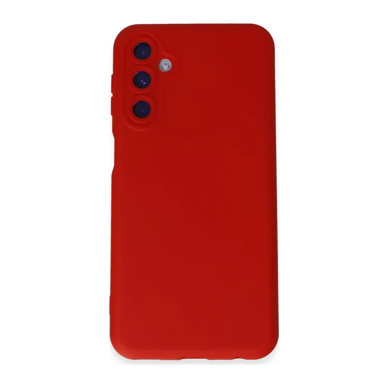 Samsung Galaxy M34 5G Kılıf Nano içi Kadife Silikon - Kırmızı