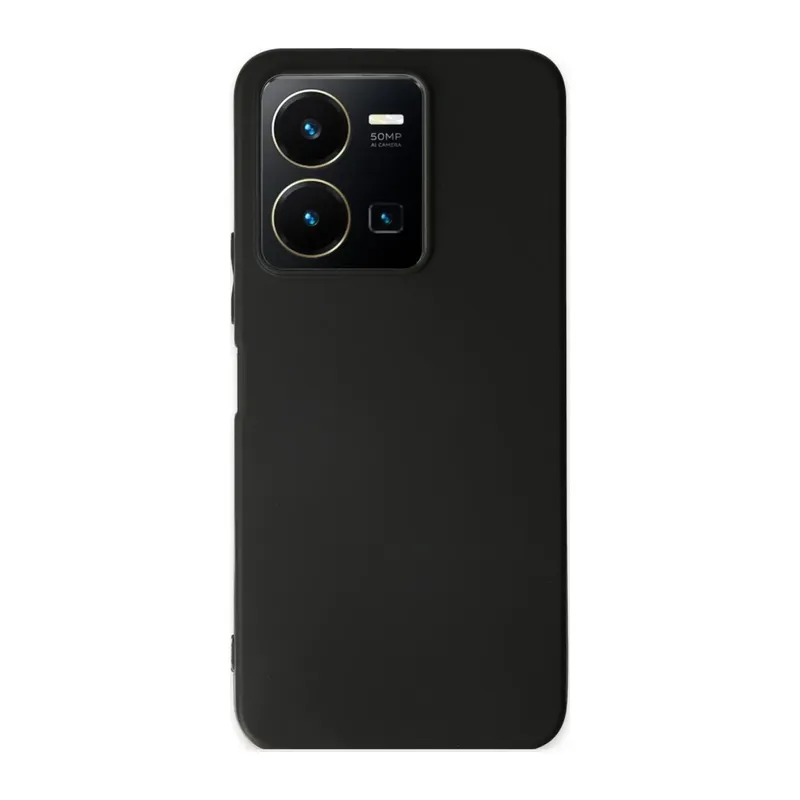 Vivo Y35 Kılıf First Silikon - Siyah