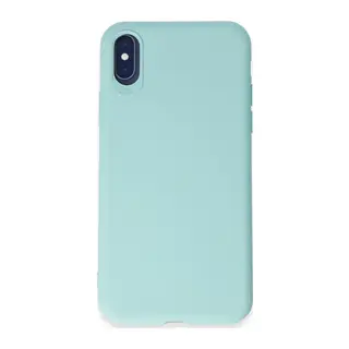 Apple iPhone X Kılıf First Silikon - Turkuaz