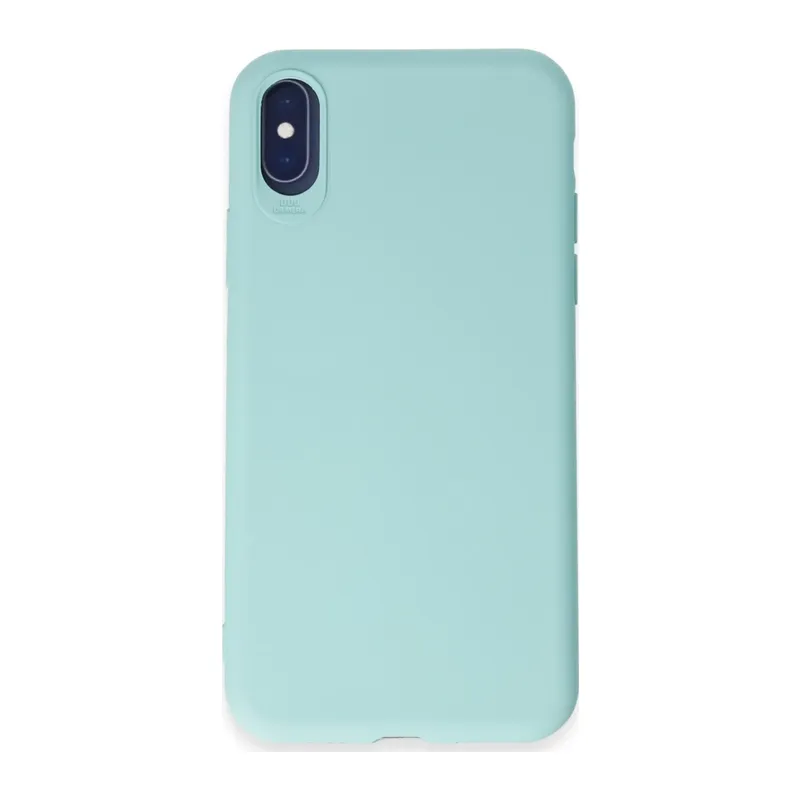 Apple iPhone X Kılıf First Silikon - Turkuaz