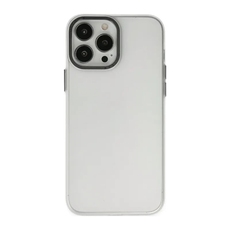 Apple iPhone 14 Pro Kılıf Modos Metal Kapak - Şeffaf
