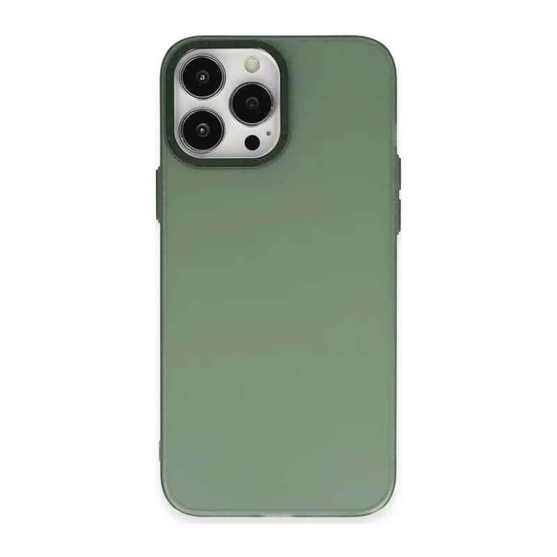 Apple iPhone 14 Pro Kılıf Modos Metal Kapak - Koyu Yeşil